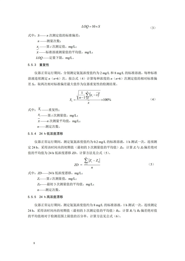 《氨氮水質(zhì)在線自動監(jiān)測儀技術(shù)要求及檢測方法》（HJ 101-2019）(圖12)